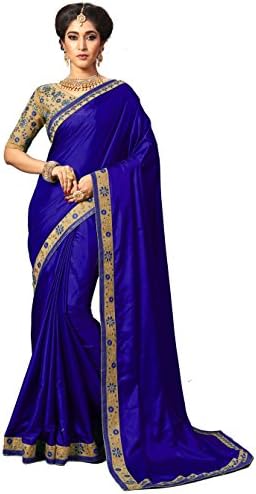 Panash Trends Women's Heavy Embroidery Work Silk Saree