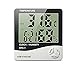 RosyMyth Weather Thermometers, Indoor Humidity Thermometer Wall Mount Monitor Sensor Thermostat Home Office, digital indoor thermometer with memory