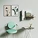 BAMFOX Floating Wall Shelf,Natural Bamboo Wall Decor Storage Shelf L15.7xW7.7for Bedroom, Living Room, Bathroom, Kitchen, Office and More Brown