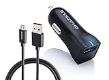 Quick Charge 2.0 Car Charger, Galaxy S7 6,Note 5 Car Charger, Shackle Ultra Fast Quick Charge 2.0 USB Car Charger for Samsung Galaxy S6/S5/S4/S3, Galaxy Tab, Note 4/3/2, Google Nexus 6 - Black