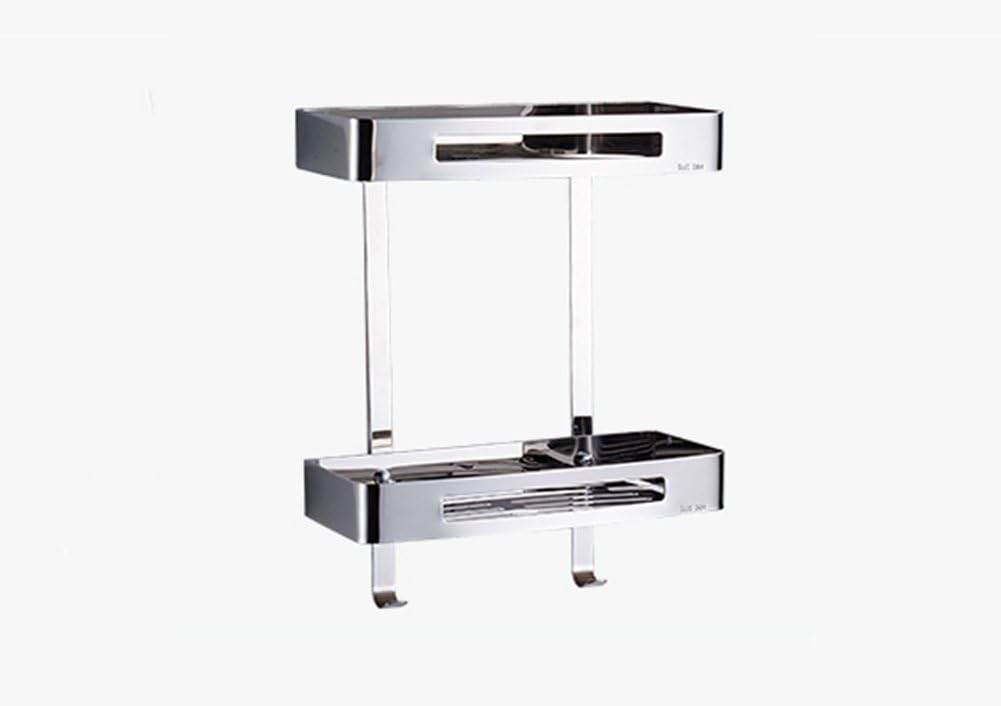 LYYJIUBAD ZHDC® Bathroom shelves, Shelf Drilling Space aluminum Bathroom WC Storage basket Triangle basket Hotel Basin Storage rack Do not punch 370mm Starkes, starkes Wiegen (Color : #2)