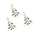 100pcs Vintage Antique Silver Alloy Christmas Tree Charms Pendant Jewelry Findings for Jewelry Making Necklace Bracelet DIY 21x14mm (100pcs Christmas Tree&)