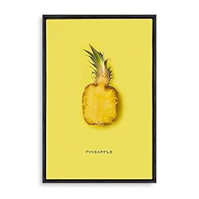 Framed Canvas Wall Art for Living Room, Bedroom Cute Fruits Children Room Canvas Prints for Home Decoration Ready to Hanging - 16x24 inches