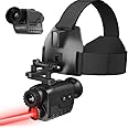 [2024 Upgrade] 4K Night Vision Monocular with Head Strap - | 1312 FT | 8X Magnification | Head Mounted | Dual IR 850