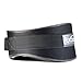 Performance Weight Lifting Belt 5.5inch Lumber Back Support - Adjustable Velcro Ergonomically Shaped For Squats, Power lifting - Olympic Lifts [Black]