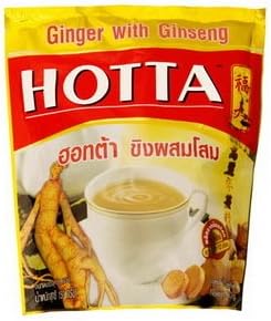 Hotta Instant Ginger with Ginseng 15g. Pack 10sachet Amazing of Thailand