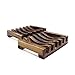 2 Pcs Bath Accessories Natural Wood Soap Holder - Rectangle Wooden Soap Dish