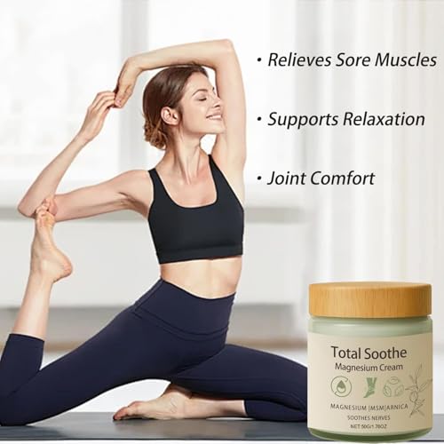 LBOYLOVE® Total Soothe Magnesium Cream,Nerve Relief Cream,Joint Relief with Mineral Delivery Formula, MSM & Arnica for Knee Joint & Muscles