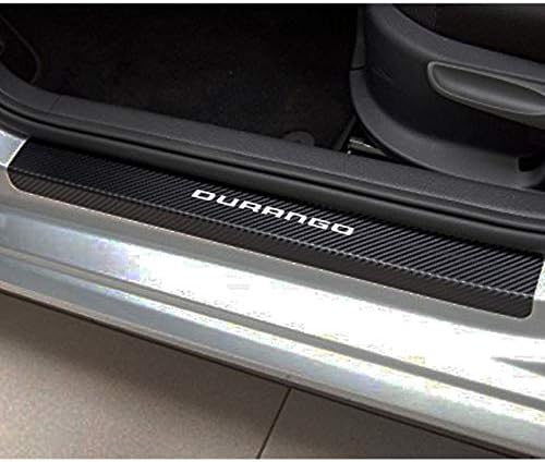 TAABOBO 4pcs Carbon Fiber Vinyl Car Door Sill Guard Sticker,For Dodge Durango