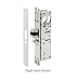 Pacific Doorware Storefront Door Mortise Deadlatch Adams Rite Style Lock in Aluminum (Right Hand, 1 1/8
