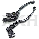 XKH Group Carbon Fiber Motorcycle Brake Clutch Hand Levers For Suzuki Gsxr 600 750 Katana 750F Sv650 Sv650S