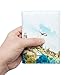 ZONGSHU Passport Cover Holder Case Scenery Patten Travel Luggage Passport Waller With Pu Leather