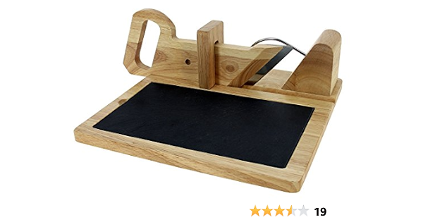 TheKitchenette 5040055 - Cortadora para salchichón (Madera Natural, 29 cm)  : Amazon.es: Hogar y cocina