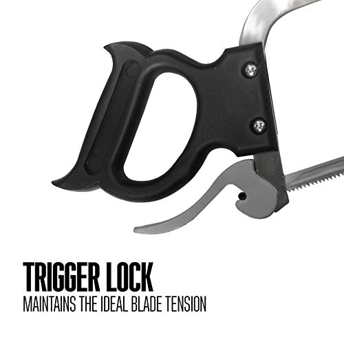 Weston Butcher Meat and Bone Saw with Stainless Steel Serrated Blade with Quick Release Handle