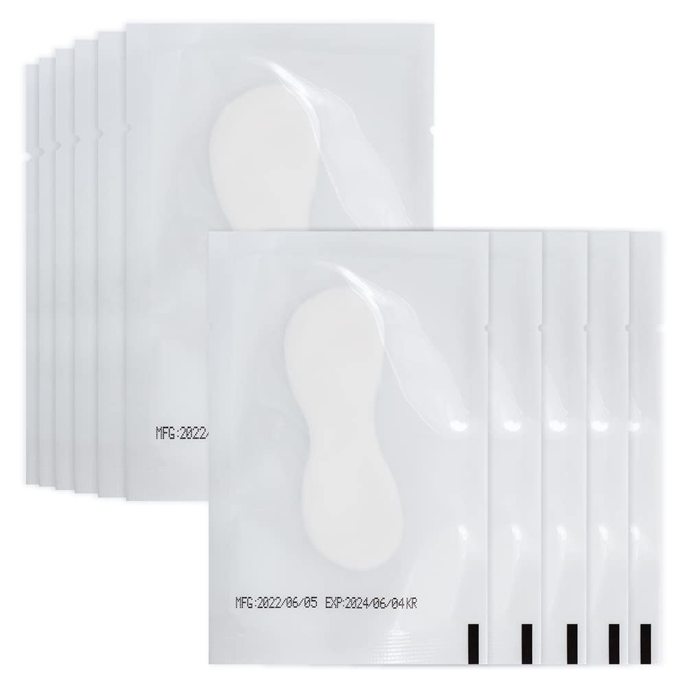 Lunamoon Eye Pads for Eyelash Extension Eyelash Pads Eyelash Extension Pad Eyelash Colouring Pad Eyelash Lifting Pad Eye Gel Patch for Eyelash Extensions 50 Pairs (Gourd White)