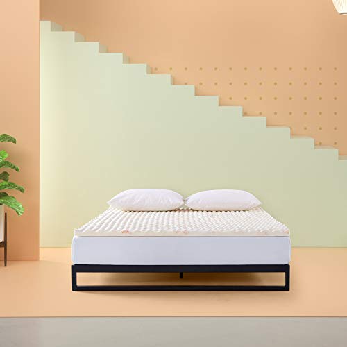 ZINUS 1.25 Inch Swirl Copper Cooling Memory Foam Mattress Topper with