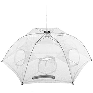 Xingdong Epuisette De PÊche Pliable TÉlÉscopique Filet Tria Type De Parapluie Pliant Automatique Portable Pêche De La…
