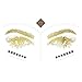 Tattify Face Jewels, Earth Tribal (Set of 1) Self-Adhesive and Easy To Stick On Eye Gems and Rocks, Long Lasting and Waterproof
