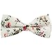 Mantieqingway Pre-Tied Mens Bow Ties Adjustable Cotton Print Bowties Tuxedo Floral Bow Tie for Wedding