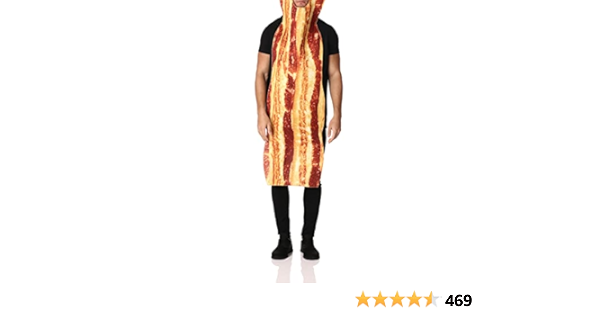Amazon Com Rasta Imposta Bacon Strip Costume Brown One Size Clothing Shoes Jewelry