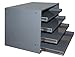 Durham 303B-15.75-95 Gray Cold Rolled Steel Heavy Duty Bearing Slide Rack for 4 Large Compartment Boxes, 20