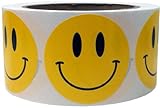 Smiley Face Stickers Yellow Happy Face Labels For Teachers 2 Inch Round Circle Dots 500 Adhesive Stickers