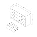 South Shore Step One 6-Drawer Double Dresser Pure White, Contemporary