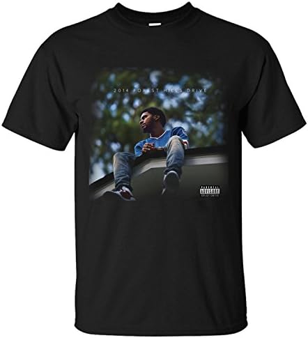 HDKK Men's 2014 Forest Hills Drive J. Cole Short Sleeve Cotton T shirt black M