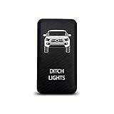CH4X4 Push Switch for Toyota Tacoma 3rd Gen - Ditch Lights Symbol 2 - White LED