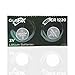 CR1220 Battery– Lithium Button Coin Cell Batteries - 3V 3 Volt - remote watch jewelry led key fob replacement 1220 CR Pack Set Bulk (2 Pack)