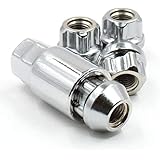 Open End Bulge Acorn Chrome Premium Wheel Lock Set (Set of 4) (M12 X 1.75)