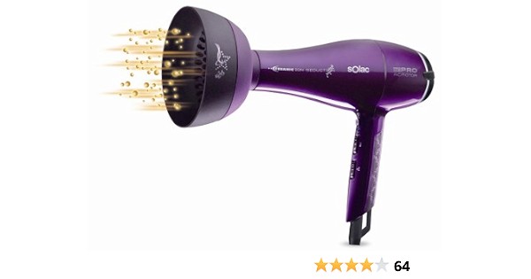 Solac SP7161 - Secador profesional con tecnología iónica y cerámica, 2200  W, color morado : Amazon.es: Belleza