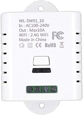 Kamenda Smart Switch Relay 10A   Mando a distancia inalmbrico de la aplicacin Tuya Smart Life compatible con Alexa Ifttt Goog le Home