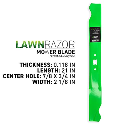 8TEN LawnRAZOR High Lift Blade 21 inch Deck for MTD Cub Cadet TroyBilt