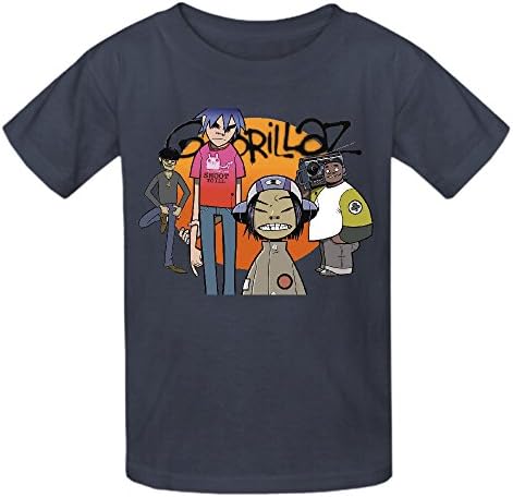 Toypop Gorillaz Kids Cotton O T-shirt Customized Grey