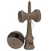 Kotaro Kendama Natural Vertical Walnut Striped Ball Deluxe Pro Toy Catch Game with Extra String and Carrying Holster
