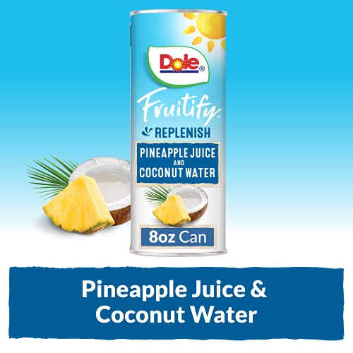 Dole Fruitify Replenish, Pineapple Juice & Coconut Water, 8 Fl Oz (Pack