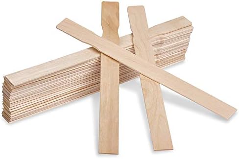 25 Preferred Crafts, 12 Inch Wooden Paint Stir Gallon Mixing Sticks for Wood Crafts and Paint Projects, Library, Garden or Wedding Fan, Unfinished Wood (Pack of 25)