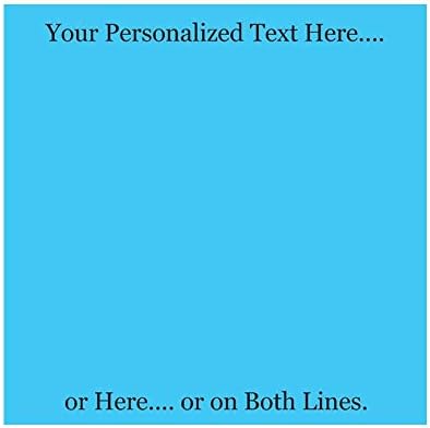 Personalized Sticky Notes Set of 3 - Custom Stationery Paper Memo Pads - Office School or Party Supplies (Turquoise)