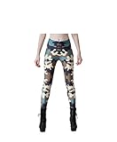 Raylarnia Women's Funky Digital Print Design Graphic Stretch Footless Fashion Leggings