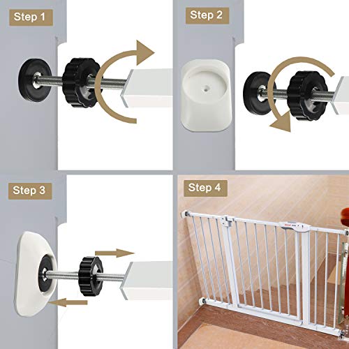 image for Vmaisi Baby Gate Wall Cup Protector Make Pressure Mounted Safety Gates