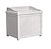 Suncast 22-Gallon Small Box-Lightweight Resin Indoor/Outdoor Storage for Seat Cushions and Gardening Tools Store Items on Patio, Deck, Porch, White primary