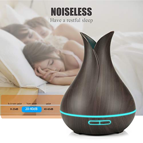 Essential Oil Diffuser,GANSS 400ML Diffuser Aromatherapy Air Humidifier Colorful Lights with Adjustable Mode,Remote… - Image 6