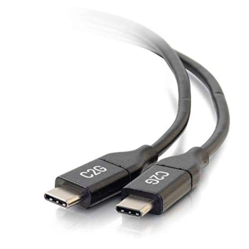 C2G 1.8M USB-C to USB-C 5A Power Delivery and Data Transfer Lead Suitable for use with Galaxy S9/8+, MacBook Pro, iPad Pro, Google Pixel, Chromebook, Nexus, Huawei, Nintendo Switch and more — image 1