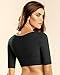 Leonisa Seamless Upper Arm Shaper Slimming Compression Vest with Posture Corrector, Black, X-Large