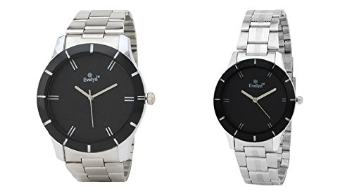 Black Analog Wrist Watches for Lovely Couple - SL-273-276