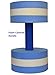 Bintiva Water Weights for Pool Exercise - Aqua Fitness Dumbbells - Blue, White, Blue - Foam Material - Fixed Style