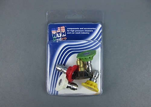 QC HydroJet SS 3.0 Pressure Washer Spray Tips 5 Pack - 17.0157