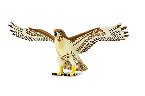 Safari Ltd. Red Tailed Hawk - Realistic Hand Painted Toy Figurine Model - Quality Construction from Phthalate, Lead and BPA Free Materials - For Ages 3 and Up