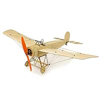 Cigooxm DW Hobby K0801 Mini Fokker-E Balsa Wood 420mm Wingspan Biplane RC Aircraft Toy KIT Airplane for DIY